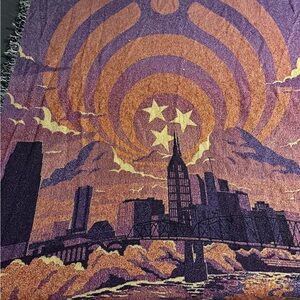 Bassnectar Chicago knitted blanket